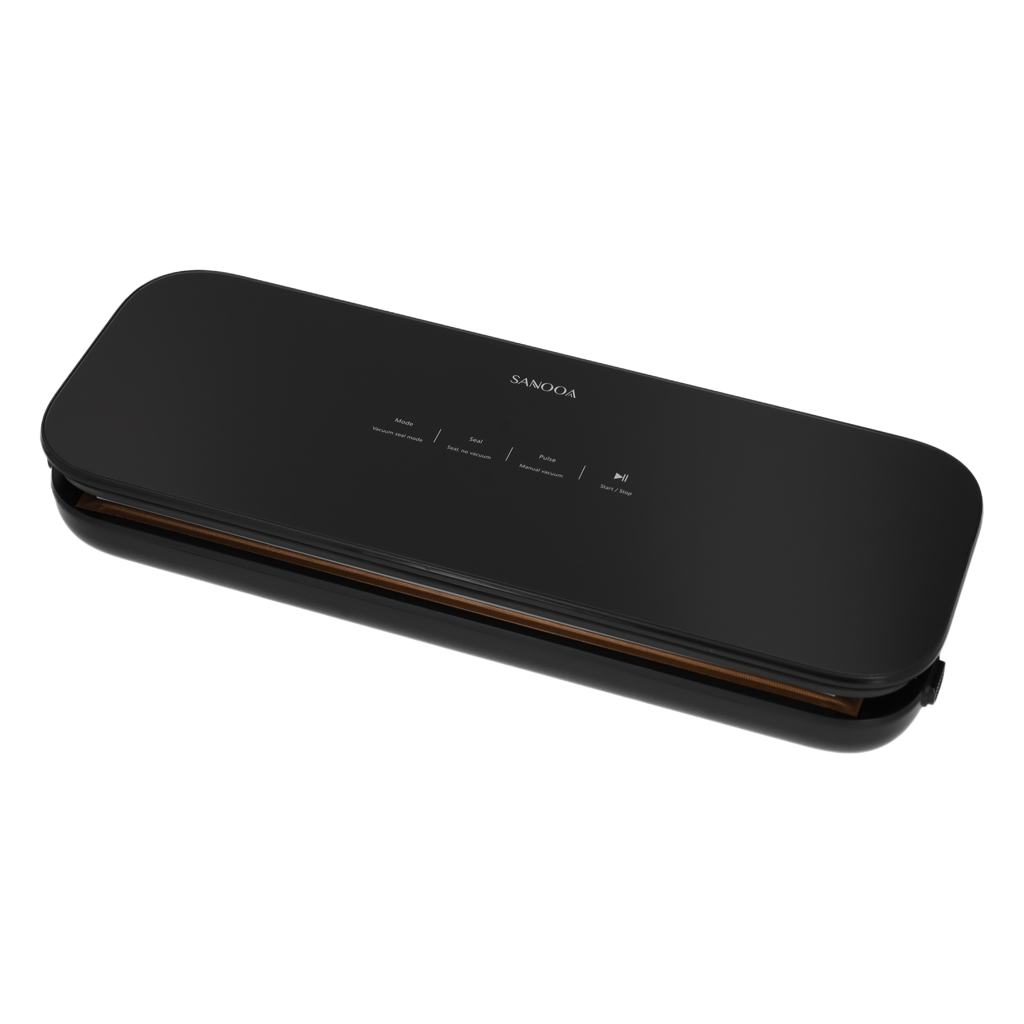 SANOOA Complete Bundle Deal – Vacuum Sealer Black + 120 Premium Vacuum Bags